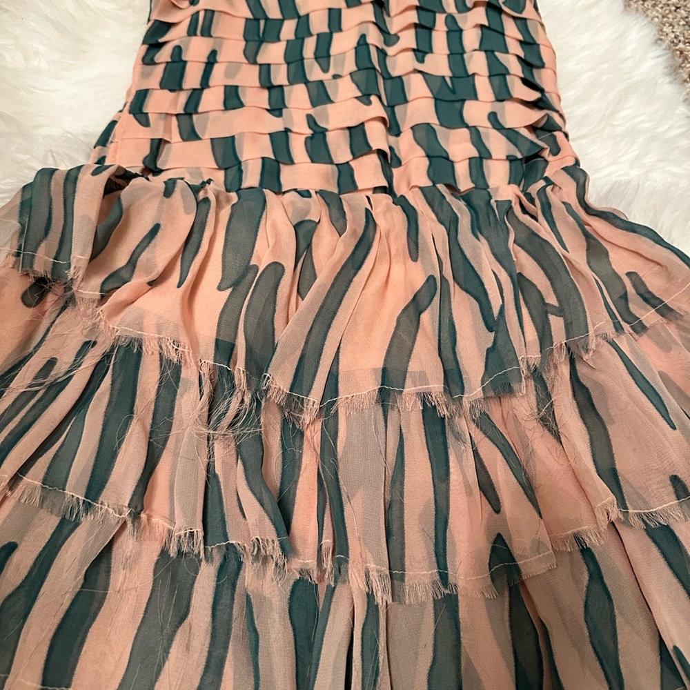 Kate Moss Topshop Tube Top Ruffled Dress - Picture 2 of 6